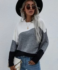 MY Smaibulun | ELMA Knit Jumper - Grey Block 10 MY Smaibulun | ELMA Knit Jumper - Grey Block