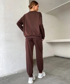 BFZY CALIFORNIA MALIBU LOUNGEWEAR SET - CHOCOLATE NEW ARRIVALS