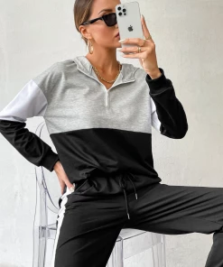 BFZY HANNAH SPORTY SET - BLACK GREY