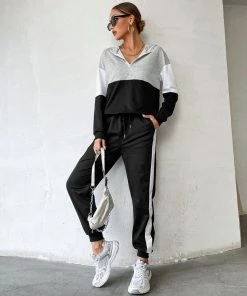 BFZY HANNAH SPORTY SET - BLACK GREY