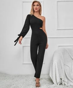 BFZY CUTOUT ASYMMETRICAL BLACK JUMPSUIT NEW ARRIVALS 11 BFZY CUTOUT ASYMMETRICAL BLACK JUMPSUIT NEW ARRIVALS