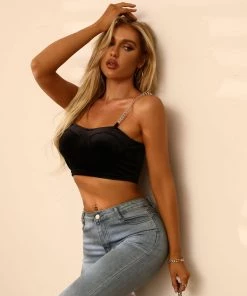 BFZY ANTONELLA CROP TOP - BLACK NEW ARRIVALS