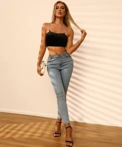 BFZY ANTONELLA CROP TOP - BLACK NEW ARRIVALS