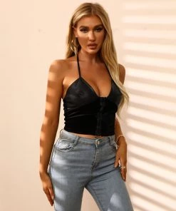BFZY PALLADIA PU BLEND CORSET - BLACK NEW ARRIVALS
