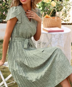 BFZY BINA DRESS - TEA GREEN NEW ARRIVALS