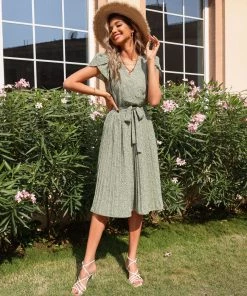 BFZY BINA DRESS - TEA GREEN NEW ARRIVALS