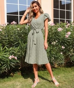 BFZY BINA DRESS - TEA GREEN NEW ARRIVALS