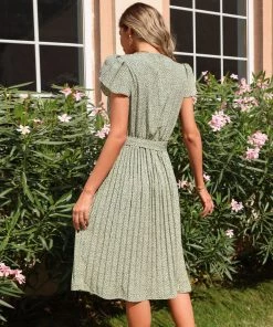 BFZY BINA DRESS - TEA GREEN NEW ARRIVALS