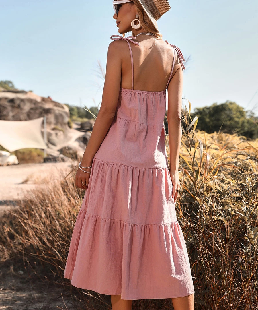 BFZY MADELYN LINEN DRESS - DUSTY PINK NEW ARRIVALS 7 BFZY MADELYN LINEN DRESS - DUSTY PINK NEW ARRIVALS