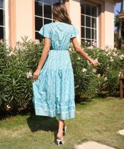 BFZY FREDDIE MAXI DRESS - GREEN PRINT NEW ARRIVALS 10 BFZY FREDDIE MAXI DRESS - GREEN PRINT NEW ARRIVALS