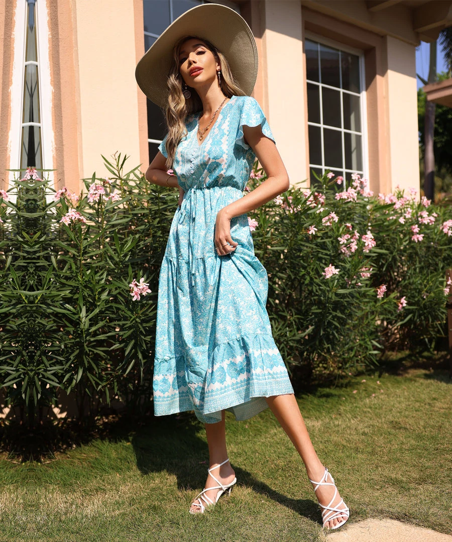 BFZY FREDDIE MAXI DRESS - GREEN PRINT NEW ARRIVALS 7 BFZY FREDDIE MAXI DRESS - GREEN PRINT NEW ARRIVALS