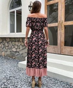BFZY NEW ARRIVALS LYREBIRD MAXI DRESS - BLACK PRINT 8 BFZY NEW ARRIVALS LYREBIRD MAXI DRESS - BLACK PRINT