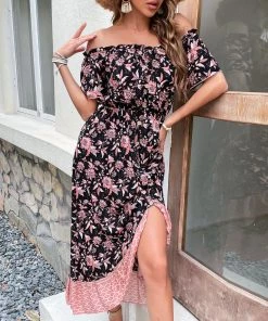 BFZY NEW ARRIVALS LYREBIRD MAXI DRESS - BLACK PRINT 9 BFZY NEW ARRIVALS LYREBIRD MAXI DRESS - BLACK PRINT