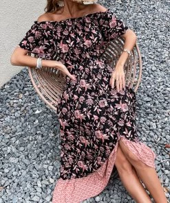 BFZY NEW ARRIVALS LYREBIRD MAXI DRESS - BLACK PRINT 11 BFZY NEW ARRIVALS LYREBIRD MAXI DRESS - BLACK PRINT