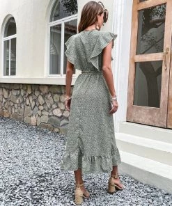 BFZY CHANDEY DRESS - GREEN PRINT 8 BFZY CHANDEY DRESS - GREEN PRINT