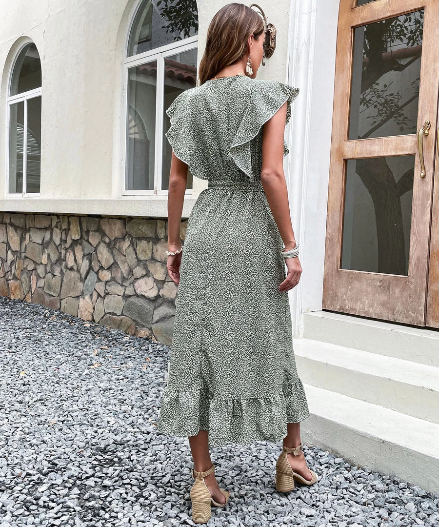 BFZY CHANDEY DRESS - GREEN PRINT 3 BFZY CHANDEY DRESS - GREEN PRINT