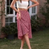 BFZY KORRINE SKIRT - RED PRINT