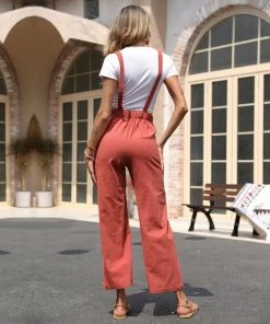 BFZY NEW ARRIVALS CLAVA OVERALLS - ANNATTO