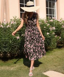 BFZY NEW ARRIVALS NICOLENE MAXI DRESS - BLACK PRINT 15 BFZY NEW ARRIVALS NICOLENE MAXI DRESS - BLACK PRINT