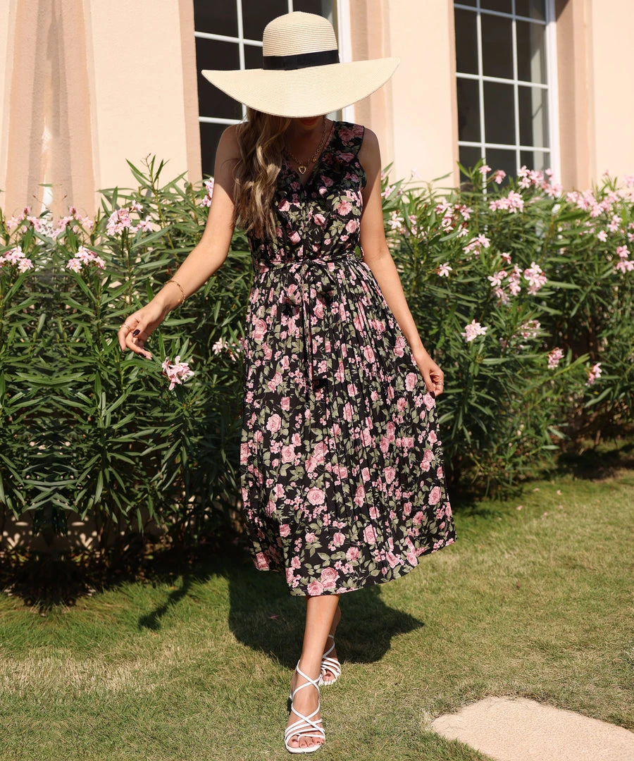 BFZY NEW ARRIVALS NICOLENE MAXI DRESS - BLACK PRINT 8 BFZY NEW ARRIVALS NICOLENE MAXI DRESS - BLACK PRINT