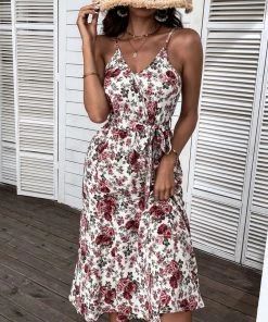 BFZY NEW ARRIVALS DONALDA DRESS - ROSE PRINT