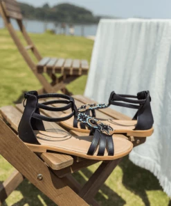 SIKETU | Black Boho Gladiator Sandals NEW ARRIVALS