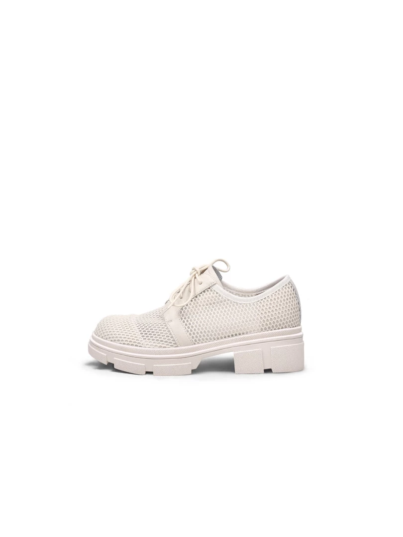 Jady Rose New In Shoes JadyRose | Honeycomb Ivory Mesh Leather Sneaker 3 Jady Rose New In Shoes JadyRose | Honeycomb Ivory Mesh Leather Sneaker