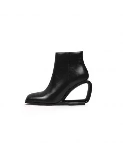 Jady Rose JadyRose | FIREPLACE Wedge-Heel Back Leather Ankle Boot