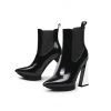 Jady Rose JadyRose | Mirror Triangle Heel Genuine Leather Chelsea Boot New In Shoes