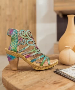 RXD SOFFIA | Genuine Leather Swirl Strappy Leather Sandal NEW ARRIVALS