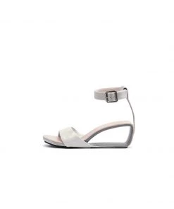 Jady Rose NEW ARRIVALS JadyRose | Elevator Heel Genuine Leather Ivory Ankle Strap