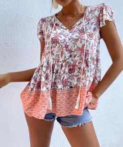 BFZY NEW ARRIVALS PENI TOP - FLORAL PRINT