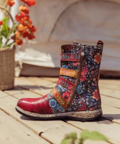 SOFFIA | DAISY PRINTED STRAPS LEATHER ANKLE BOOT NEW ARRIVALS 15 SOFFIA | DAISY PRINTED STRAPS LEATHER ANKLE BOOT NEW ARRIVALS