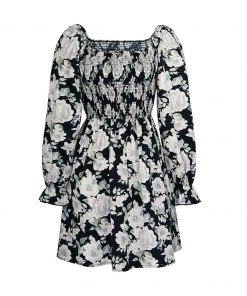 DY MORA MINI DRESS - BLACK FLORAL