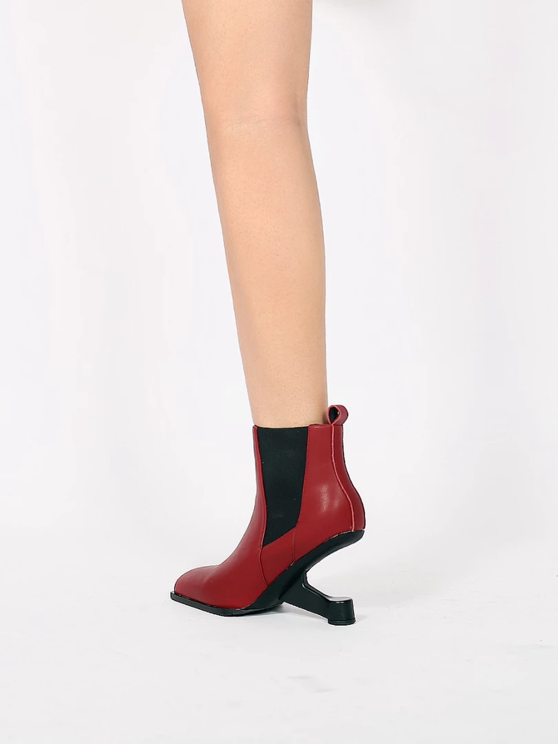 Jady Rose JadyRose | HARPER Elevator Heel Burgundy Leather Chelsea Boot NEW ARRIVALS 2 Jady Rose JadyRose | HARPER Elevator Heel Burgundy Leather Chelsea Boot NEW ARRIVALS