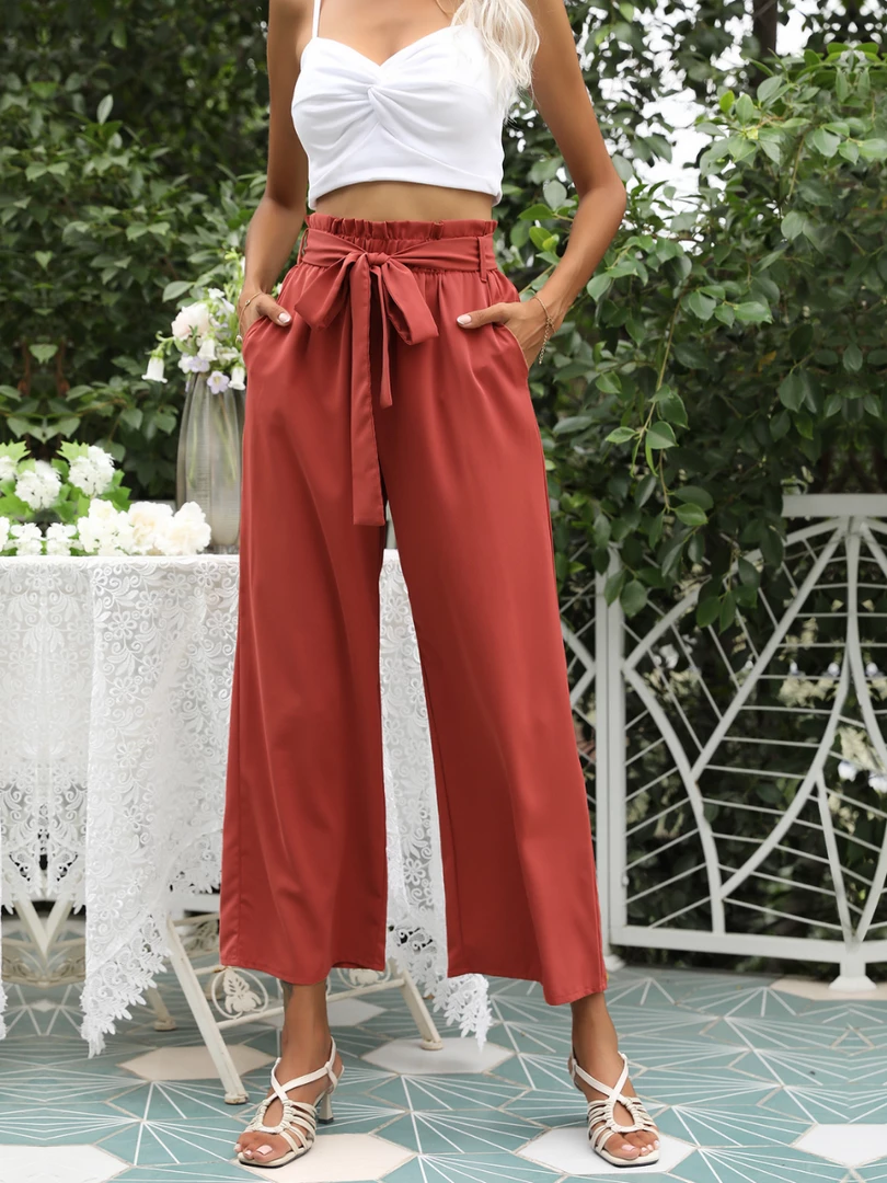 BFZY Smaibulun | Brick Red Wide-Leg Pants 1 BFZY Smaibulun | Brick Red Wide-Leg Pants