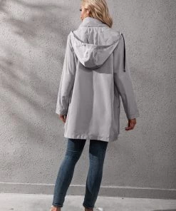 YBL New In Clothing Smaibulun | Pocket Snap-Up Hooded Windbreaker 20 YBL New In Clothing Smaibulun | Pocket Snap-Up Hooded Windbreaker