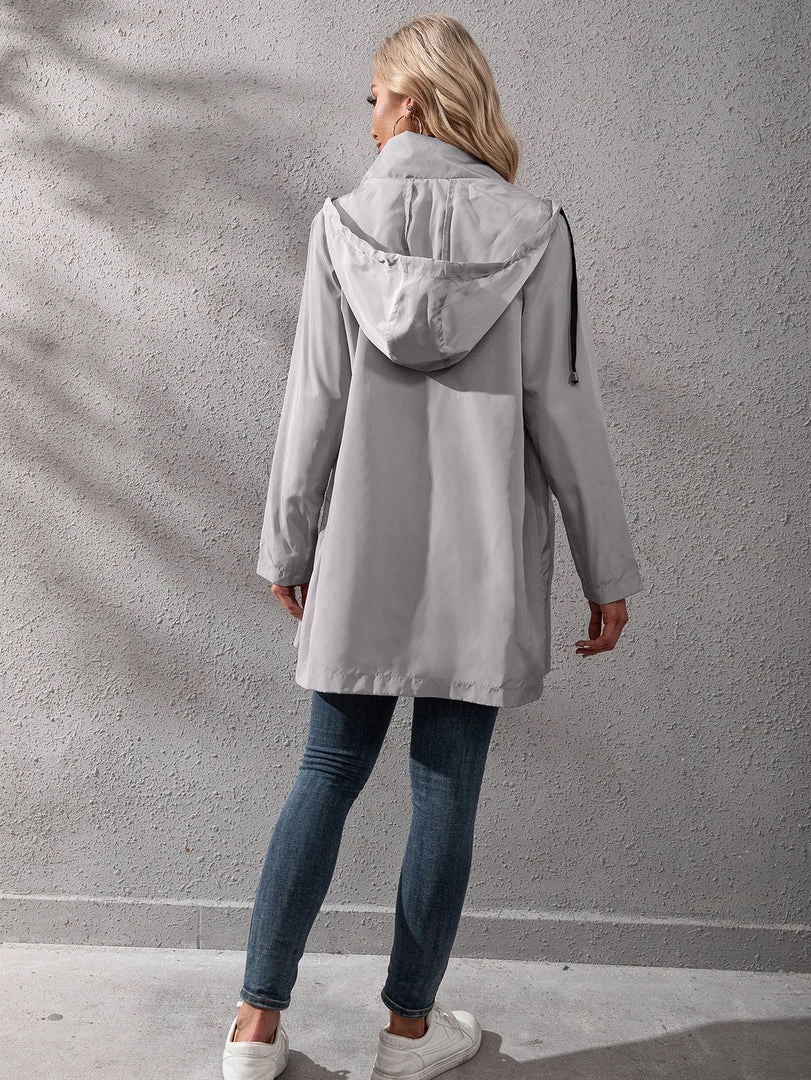 YBL New In Clothing Smaibulun | Pocket Snap-Up Hooded Windbreaker 9 YBL New In Clothing Smaibulun | Pocket Snap-Up Hooded Windbreaker