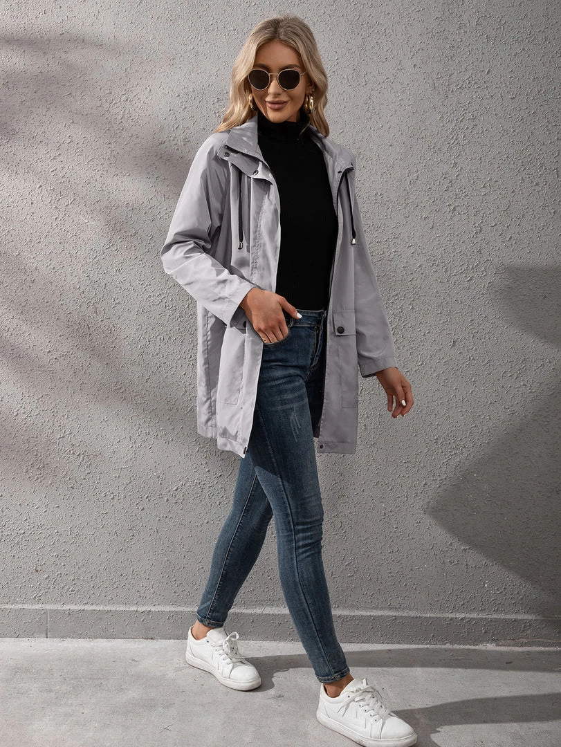 YBL New In Clothing Smaibulun | Pocket Snap-Up Hooded Windbreaker 8 YBL New In Clothing Smaibulun | Pocket Snap-Up Hooded Windbreaker