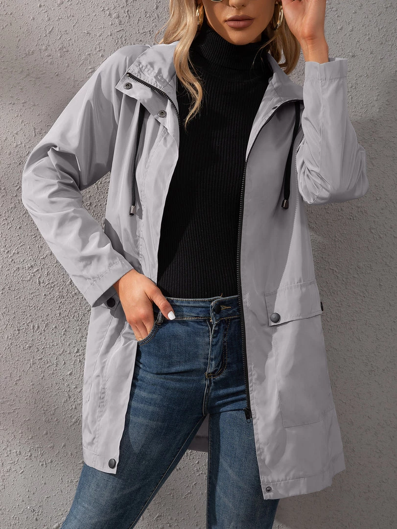 YBL New In Clothing Smaibulun | Pocket Snap-Up Hooded Windbreaker 7 YBL New In Clothing Smaibulun | Pocket Snap-Up Hooded Windbreaker