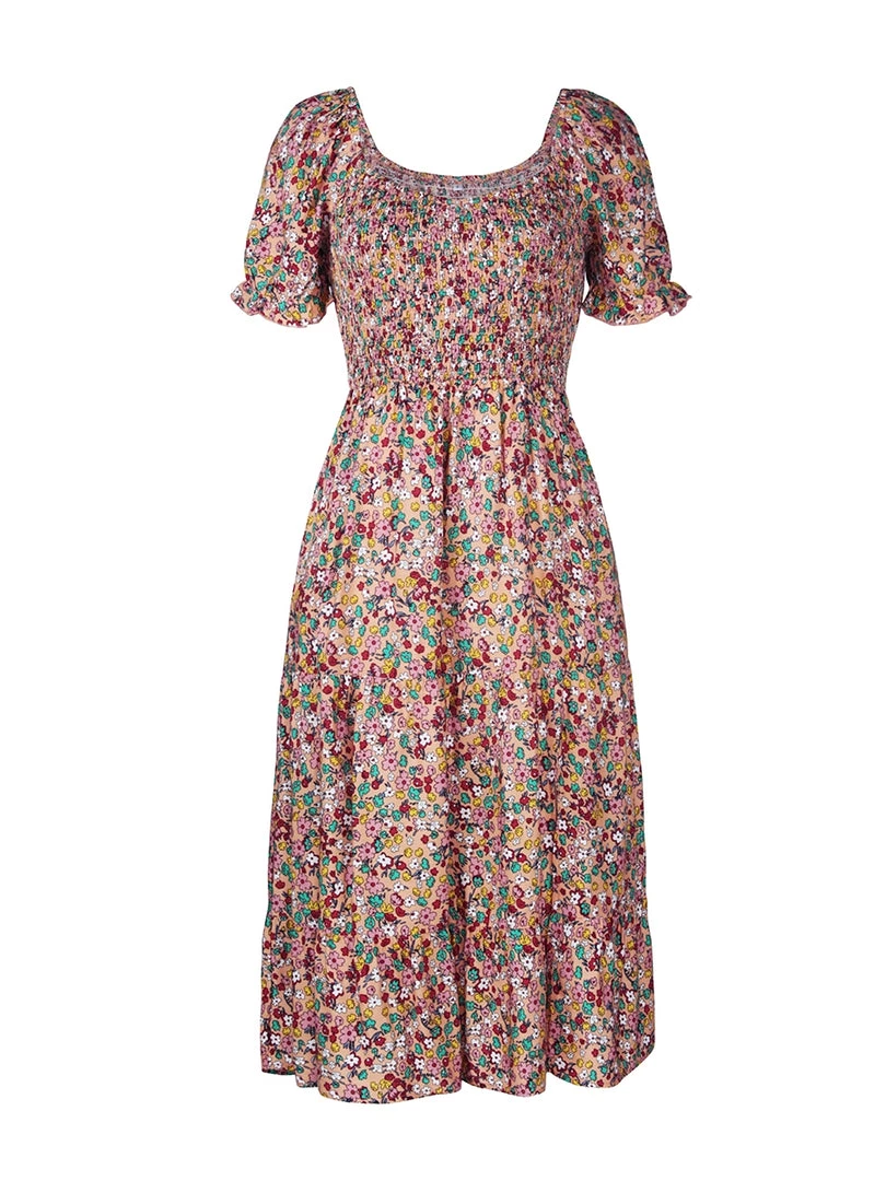 DY ASHANA MIDI DRESS - PINK PRINT NEW ARRIVALS 9 DY ASHANA MIDI DRESS - PINK PRINT NEW ARRIVALS