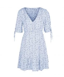 DY NEW ARRIVALS MAGDALEINE MINI DRESS - BLUE