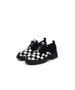 Jady Rose NEW ARRIVALS JadyRose | Chess Pattern Suede Oxford
