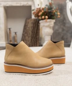 HYHE New In Shoes En Bloom | Eazy Platform Ankle Boots - Beige