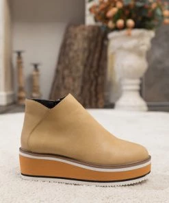 HYHE New In Shoes En Bloom | Eazy Platform Ankle Boots - Beige