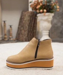 HYHE New In Shoes En Bloom | Eazy Platform Ankle Boots - Beige