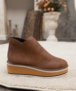 HYHE En Bloom | Eazy Platform Ankle Boot - Brown