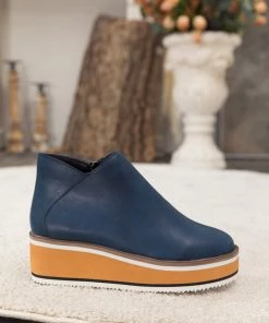 HYHE En Bloom | Eazy Platform Ankle Boot - Navy New In Shoes