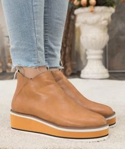 HYHE En Bloom | Eazy Platform Ankle Boot - Tan New In Shoes