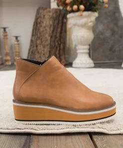 HYHE En Bloom | Eazy Platform Ankle Boot - Tan New In Shoes